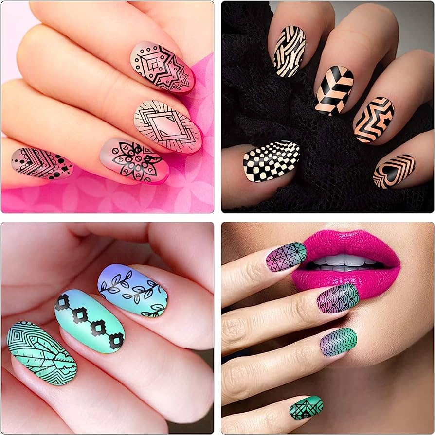 Nails with beautiful and exotic motifs and motifs