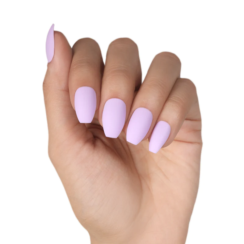 Lavender nail art desgin