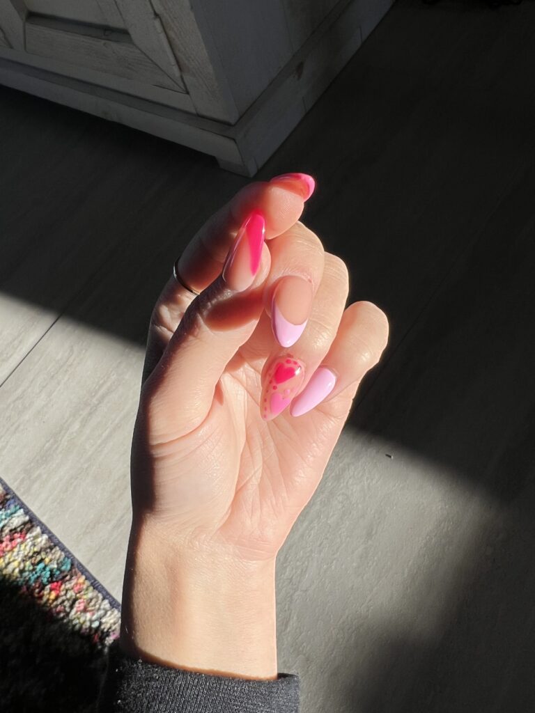 Pink nails, Barbie nails, Barbie manicure