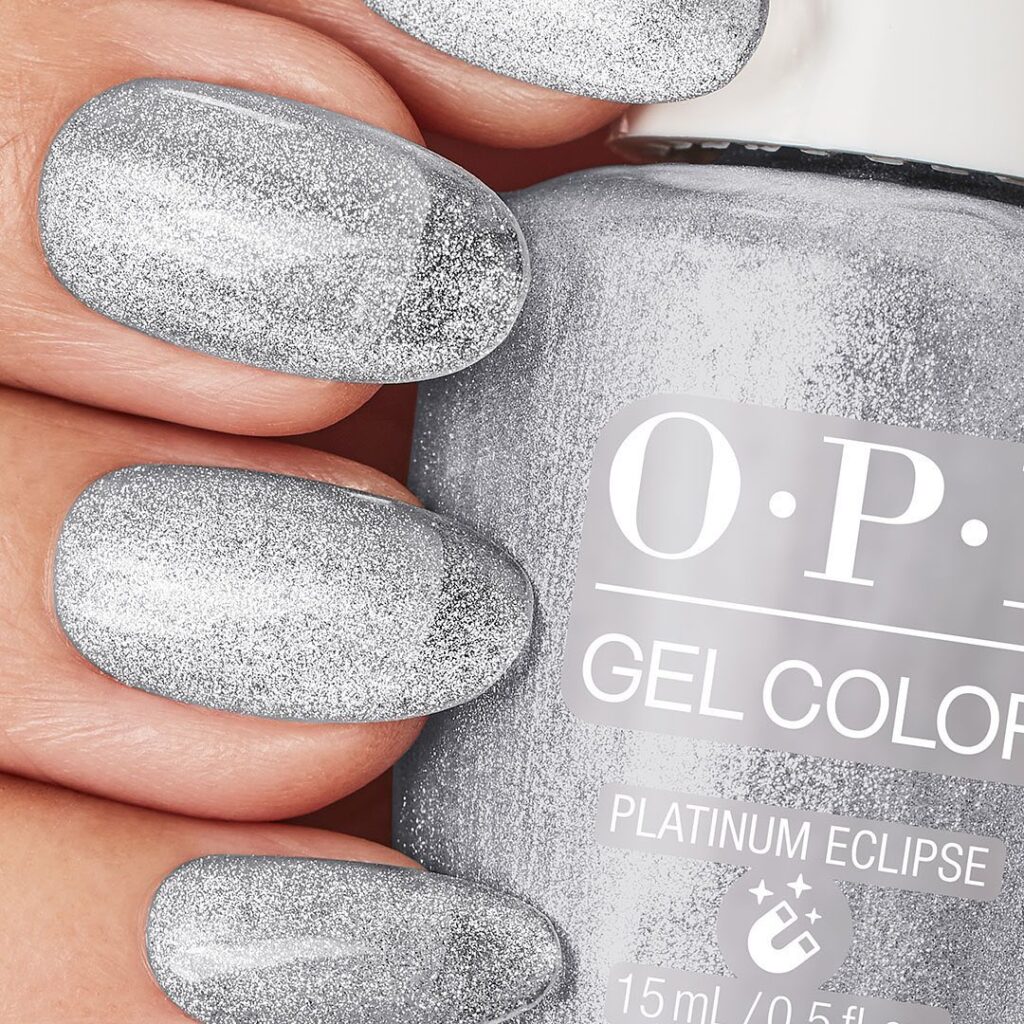 Platinum Eclipse shade from OPI Velvet Vision Gel Effects