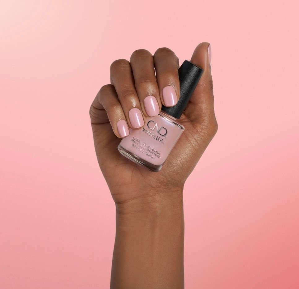 A universally flattering pink shade for your #Valentines Day nails, you’ll be #prettyinpink with our shade Blush Teddy!  Shade available in #CND Shellac and #CND Vinylux.