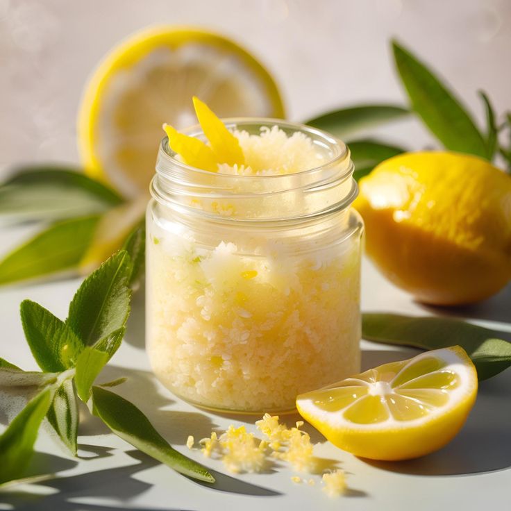 Lemon Juice and Salt Scrub to remove nail polish stains