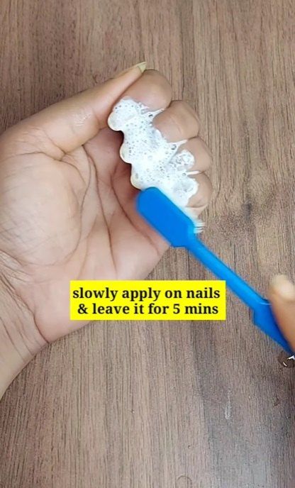 Whitening Toothpaste Method removing nail polish stains