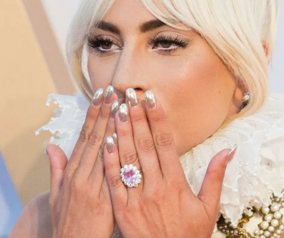 Lady Gaga’s Futuristic Metallic Nails