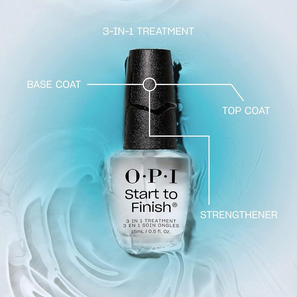OPI nail strengthener. 3 in 1 nail treatment form OPI . Top coat, base coat and nail strengthener.