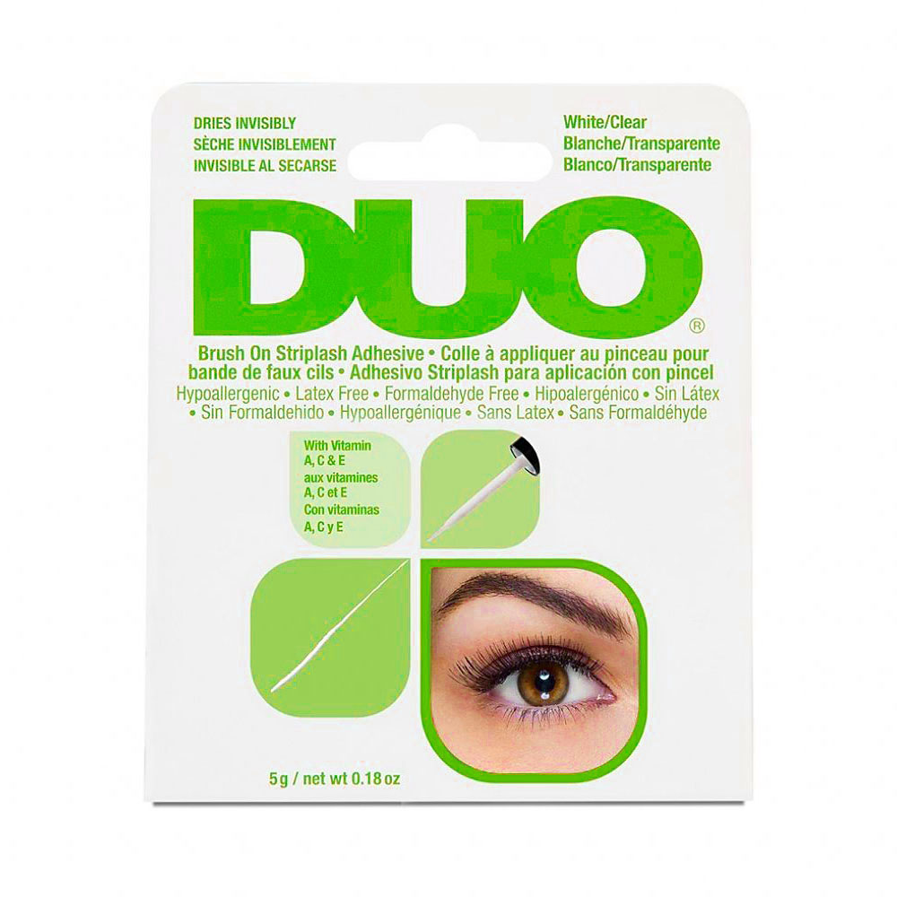 DUO Brush On Striplash Adhesive 5g/0.18 oz White/Clear. lash glue