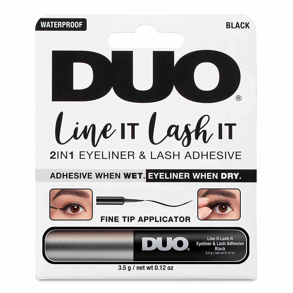 DUO Waterproof 2IN1 Eyeliner /Lash Adhesive 3.5g-Black . lash glue.