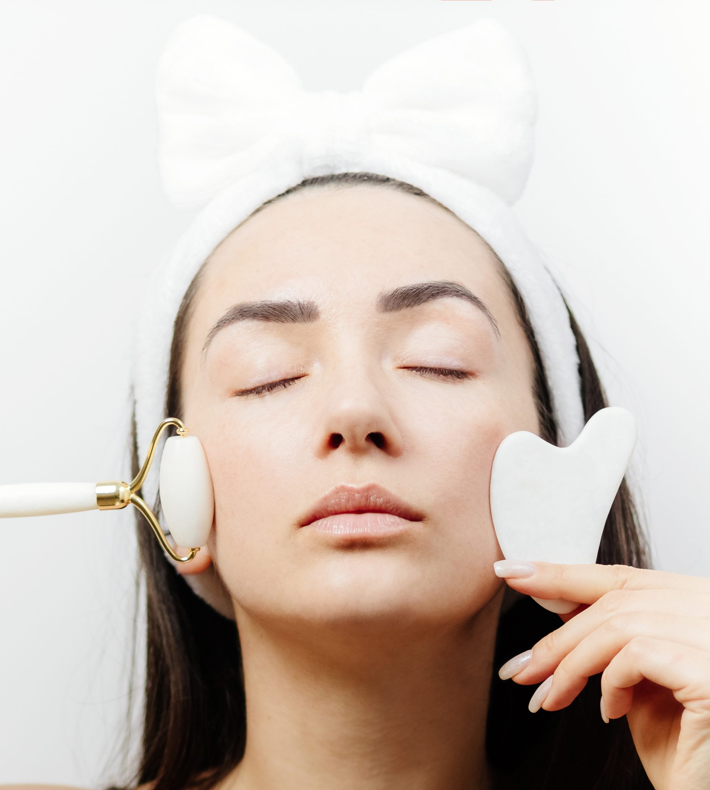 Jade Face Lifting and Gouache Scraper Massager. Skin Barrier Repair Routine: Restore and Strengthen.